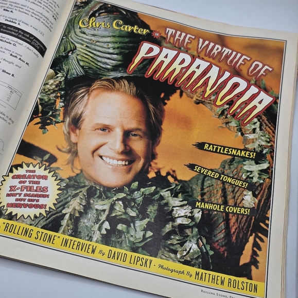 Vintage 1997 Rolling Stone Magazine Gillian Anderson X-Files Issue - Picture 7 of 9